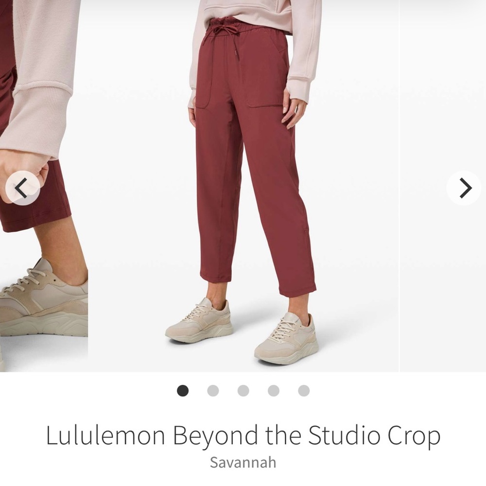 lululemon athletica Women's Savannah Crop Pants - Red